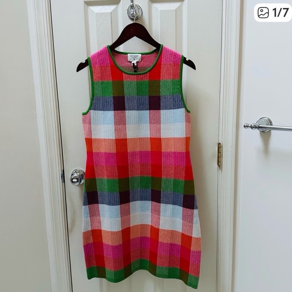 Kate Spade x Target Plaid Mini Sweater Dress Size Large - Picture 2 of 4